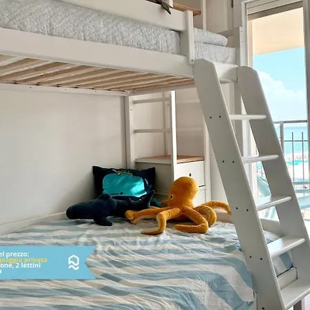 M389 - Marcelli, Nuovo Trilocale Sul Mare Con Privata Apartmán