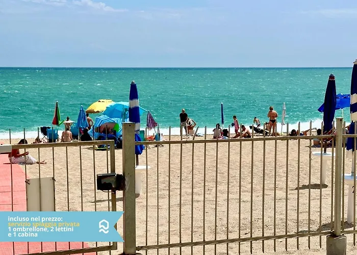 M389 - Marcelli, Nuovo Trilocale Sul Mare Con Privata Apartment