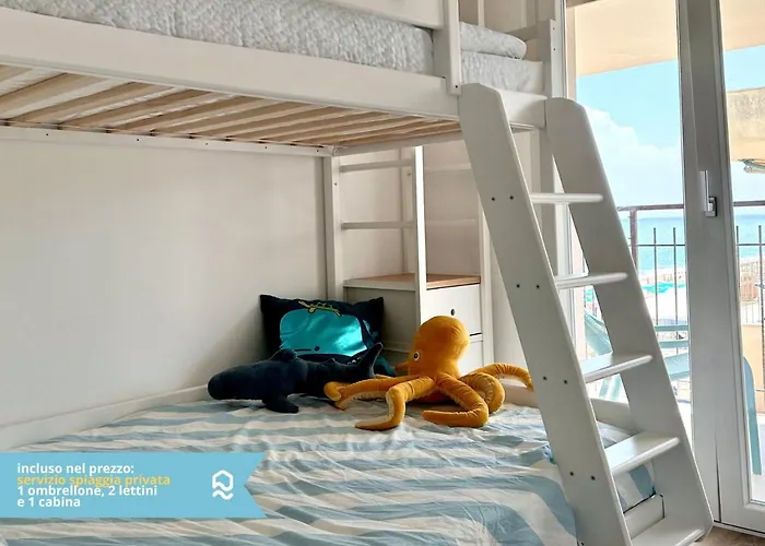 M389 - Marcelli, Nuovo Trilocale Sul Mare Con Privata Apartment