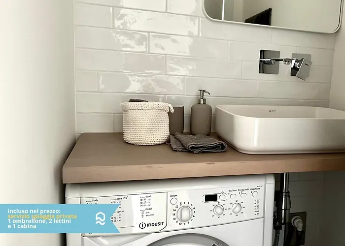 M389 - Marcelli, Nuovo Trilocale Sul Mare Con Privata Marcelli