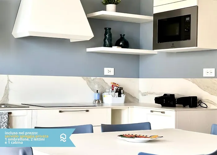 M389 - Marcelli, Nuovo Trilocale Sul Mare Con Privata Marcelli